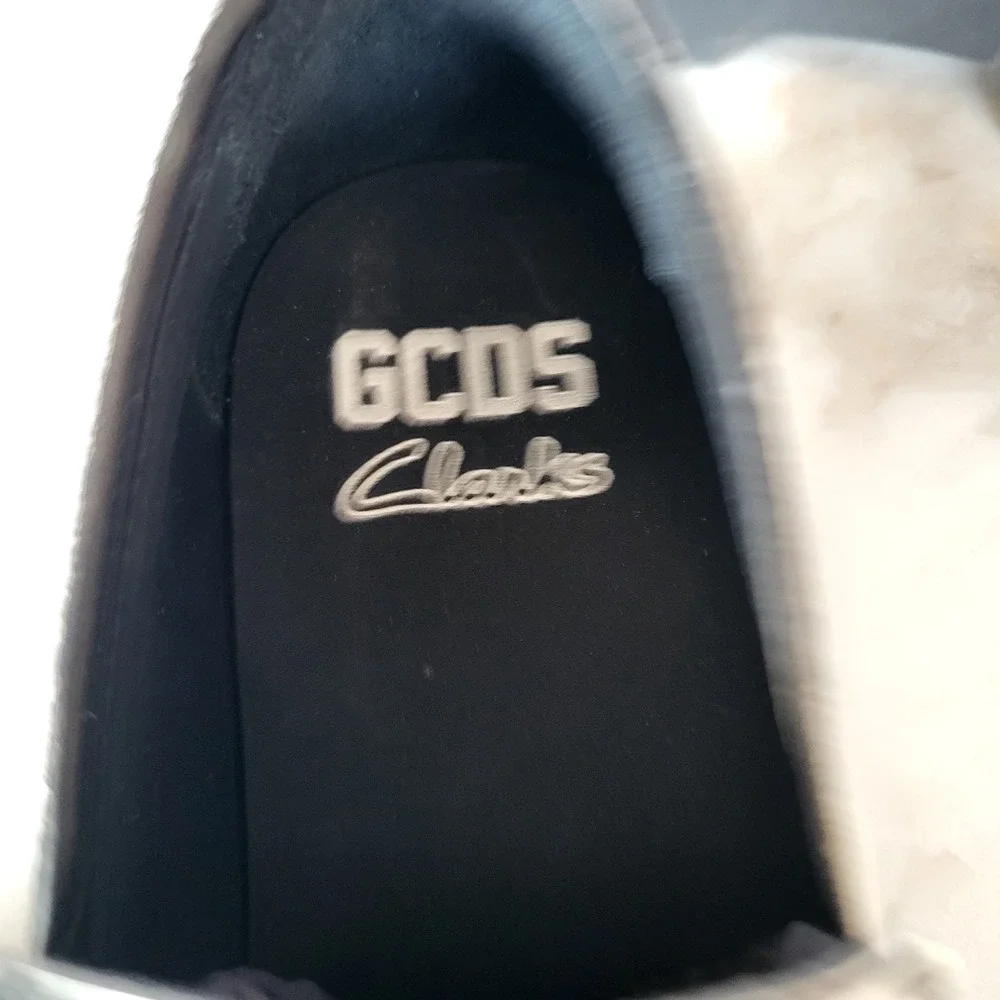 GCDS Clarks Split Toe Monk Strap Platform Loafers SAMPLE Men's Size 7.5 Black
